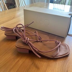 LOQ Ara Strappy Sandals in Rosa color - Size 39 (8.5)